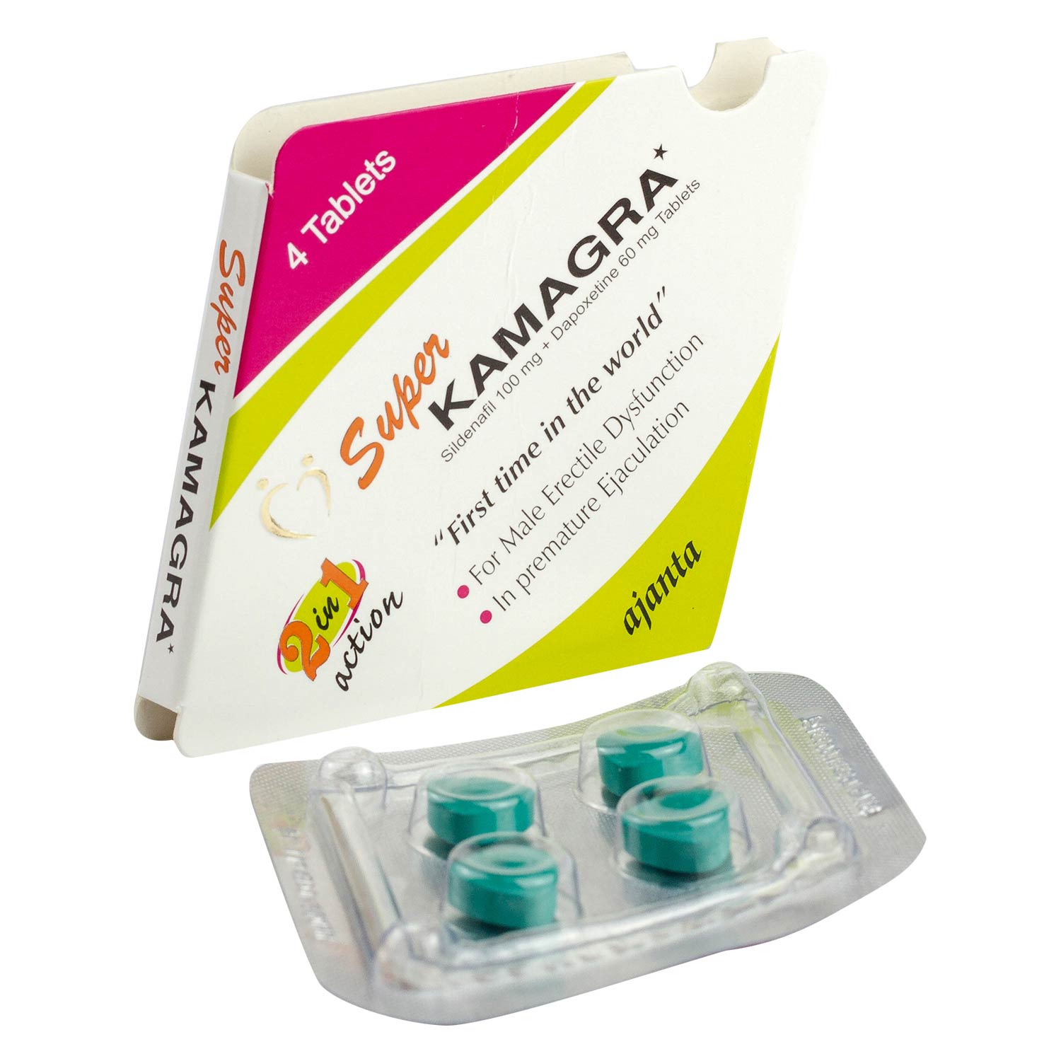 실데나필+다폭세틴 슈퍼 카마그라 160mg (비아그라+프릴리지 제너릭)