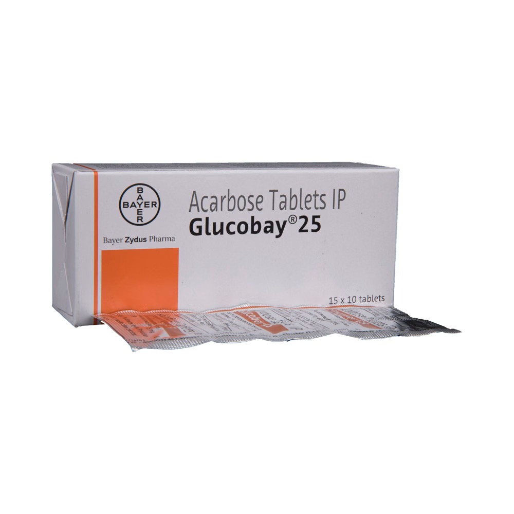 아카보스 글루코바이 25mg (글루코바이 제너릭)